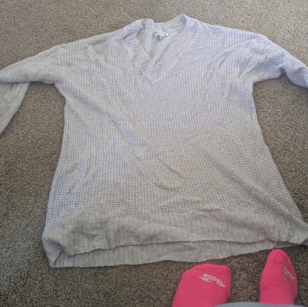American Eagle Size Extra Small Gray Sweater - image 3
